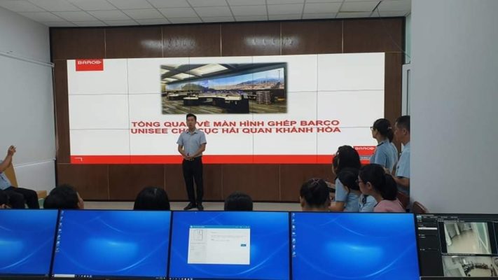 Hệ thống màn hình ghép Barco UniSee cho Cục Hải quan Khánh Hòa