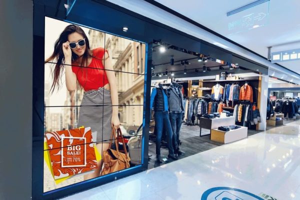 ứng dụng của màn hình ghép tại trung tâm mua sắm